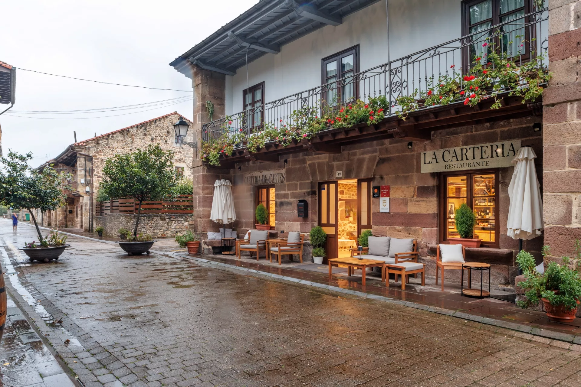 Fachada de la casa donde se encuentra el restaurante La Cartería