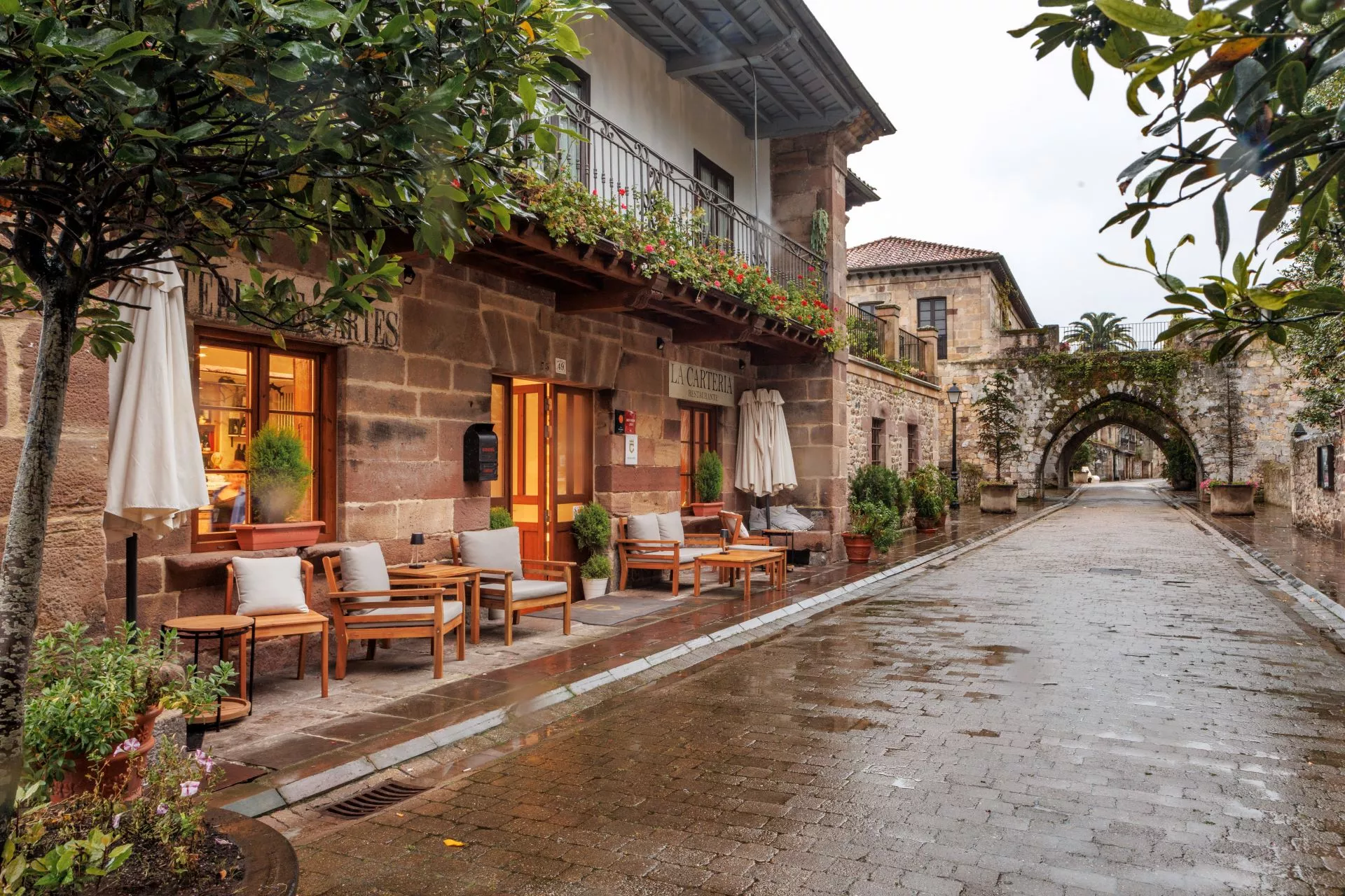 Fachada de la casa donde se encuentra el restaurante La Cartería